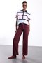 Burgundy Straight Cut Tencel Jean 031744 - 3