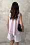Pink painted stitch detailed set - 5