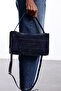 Navy Blue Edinburgh Suede Bag 8000 - 2