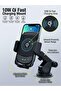 10W Qi Fast Charging Car Mount for iPhone and Android, KW-8 Infrared Proximity Sensor, Telescopic Arm Extension, 360° Rotation, Suction Cup 70mm, Adjustable Width 85mm - 2