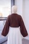Crew Neck Wide Sleeve Bat Knitwear Sweater&Blouse - 3