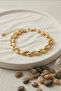 Brass Spiral Spiral Drop Patterned 18 cm Women's Bracelet - Single Package Bx-313613 - 2