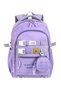 Premium Black Multi-Compartment Waterproof Laptop Compartment Orthopedic Primary and Secondary School School Bag (with Badge and Teddy Bear Wallet as a Gift) - 4