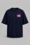 Oversize Puerto Rico Flag Pocket Printed Unisex T-Shirt