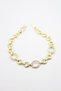 Glb-Stl41414 Stone Bracelet - Gold - 2