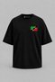 Oversize Saint Kitts and Nevis Flag Pocket Printed Unisex T-Shirt
