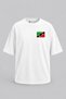 Oversize Saint Kitts and Nevis Flag Pocket Printed Unisex T-Shirt
