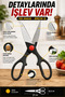 Multipurpose Kitchen Scissors Stainless Steel Chicken Meat Fish Vegetable Nutcracker Bottle Opener 21cm 3Cr13 - 7