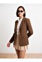 60816 Bodycon Blazer-Brown - 4