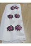Needle-Embroidered White Color Prayer Mat with Prayer Beads - 2
