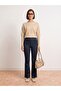 72709 Stitched Spanish Flare Pants-Navy Blue - 4