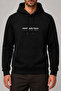 Consume Men's Regular Fit Hooded Sweatshirt Black - 2