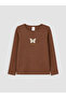 Lcw Brown Crew Neck Leopard Patterned Girls' T-Shirt 2-Pack - 4