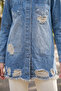 Distressed Detailed Denim Jacket - 4