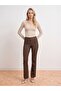 72709 Stitched Spanish Flare Pants - Brown