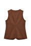 Brown Meryl Suede Vest - 2