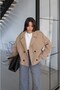 Beige Loom Short Suede Jacket - 5