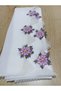 Needle-Embroidered White Color Prayer Mat with Prayer Beads - 2