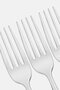 6 Piece Montavo Dinner Fork, Silver - 3