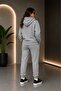 Unisex Boston Printed Seasonal Two-Thread Hooded Sweatshirt Tracksuit Set - 4