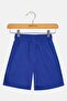 Kids Boy Brand Logo Basic Shorts, Blue - 3