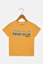 Toddlers Boy Brand Logo Short Sleeve T-Shirt, Orange - 2