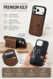 iPhone 16 Compatible - Airjacket Wallet Cover (Holds 3 Cards) with Stand, Protective and Durable Leather Case - 2