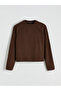 Crew Neck Self-Patterned Women's Knitwear Sweater - 6