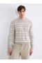 Zero Roba Collar Striped Men's Knitwear Sweater from Uzg Store for Style Enthusiasts