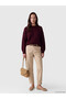 Esvab • Modern & Distinctive Zero Roba Collar Women's Knitwear Sweater - 2