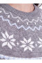 Crew Neck Patterned Women's Knitwear Sweater - 3