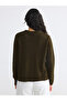 Hair Braid Patterned Women's Knitwear Sweater - 4