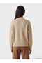 Crew Neck Self-Patterned Women's Knitwear Sweater - 4