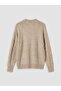 Crew Neck Self-Patterned Women's Knitwear Sweater - 7