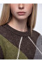 Diamond Patterned Women's Knit Sweater - 3
