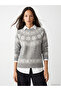 Patterned women's knit sweater