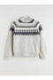 Half Turtleneck Patterned Women's Knitwear Sweater - 5