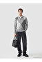 Esvab • Modern & Distinctive Devrik Roba Collar Diamond Embroidered Men's Knitwear Sweater - 2