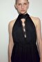 Lace-trimmed halterneck playsuit - 5