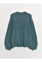 Crew Neck Self Patterned Long Sleeve Oversize Maternity Knitwear Sweater - 7