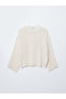 Crew Neck Openwork Oversized Women's Knitwear Sweater - 5