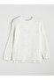Crew Neck Self-Patterned Women's Knitwear Sweater - 7