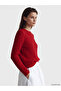 Hair Braid Patterned Women's Knitwear Sweater