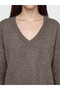 Esvab • Modern & Distinctive V Plunge Loose Fit Women's Knitwear Sweater - 3