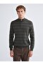 Quality Pieces from Çelebi Store Men's Striped Collar Sweater with High Collar