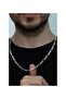 Figaro Model Men's Stainless Steel Chain Necklace Thin 4mm Eck55K