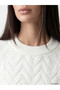 Crew Neck Patterned Women's Knitwear Sweater - 3