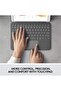 Combo Touch/Keyboard case for iPad (7th generation) Backlit keys, iOS Shortcut Keys - GRAPHITE - ARA - 2