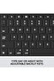 Combo Touch/Keyboard case for iPad (7th generation) Backlit keys, iOS Shortcut Keys - GRAPHITE - ARA - 4