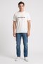 Men Crew Neck Short Sleeve Graphic Print T-Shirt, White - 2